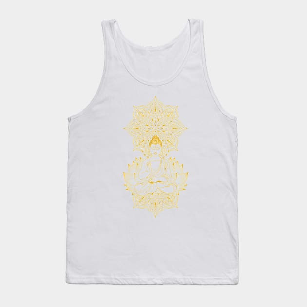 Buddha Meditation Spiritual Buddhist Tank Top by UNDERGROUNDROOTS